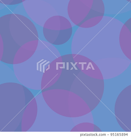 Seamless pattern of randomly arranged circles pastel shades 95165894