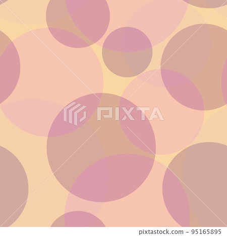 Seamless pattern of randomly arranged circles pastel shades 95165895