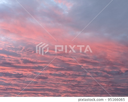 Cloud series/Sunrise red sunrise For background material 95166065