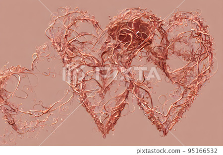 Valentine Hearts Abstract rose Background. St.Valentine's Day Valentine Hearts Abstract rose Background. St.Valentine's Day 95166532
