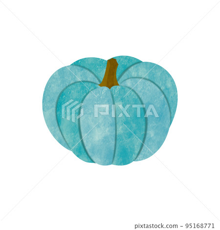 Teal Pumpkin Halloween watercolor 95168771