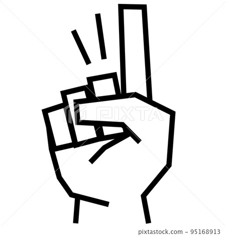 Hand Sign_Strong_White_1 Hand Sign_Strong_White_1 95168913