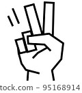 手簽_Strong_White_Scissors 95168914