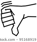 手勢_strong_white_bad 95168919