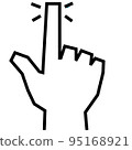 手sign_strong_white_push 95168921