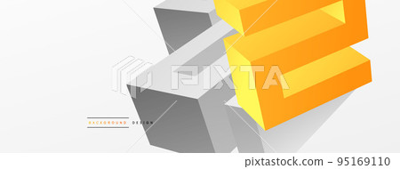 3d line geometric creative abstract background. Trendy techno business template for wallpaper, banner, background or landing 3d line geometric creative abstract background. Trendy techno business template for wallpaper, banner, background or landing 95169110
