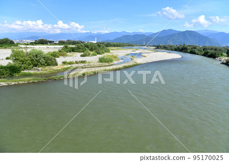 Nagano Ohashi / Looking downstream from Sai River (Nagano City, Nagano Prefecture) [September 2022] 95170025