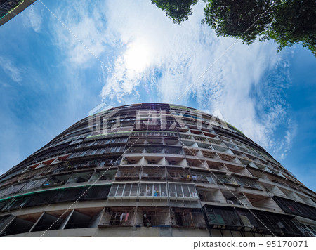 Guomao Community facade in Kaohsiung, Taiwan. 95170071