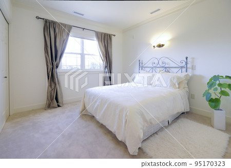 bedroom in western style house bedroom in western style house 95170323
