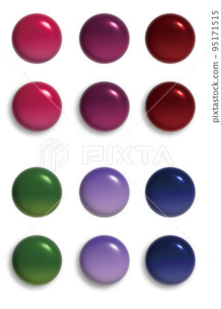 Three-dimensional icon winter color 95171515