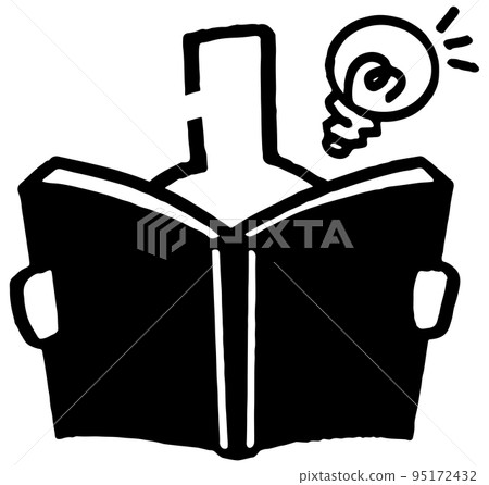 Stickman who reads a book and gains knowledge Stickman who reads a book and gains knowledge 95172432
