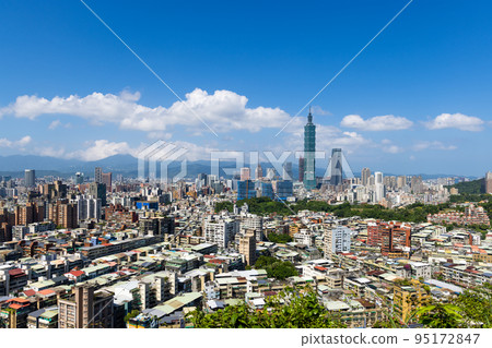 Taipei city downtown landmark on Taiwan Taipei city downtown landmark on Taiwan 95172847