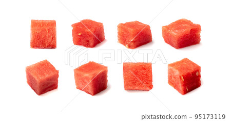 Watermelon Cuts Isolated 95173119