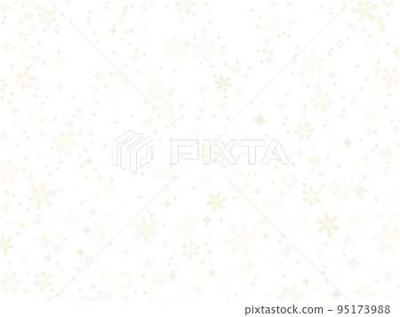 Snow crystal line drawing wallpaper ① (gold) Snow crystal line drawing wallpaper ① (gold) 95173988