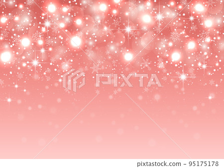 聖誕照明背景框架粉紅色 95175178