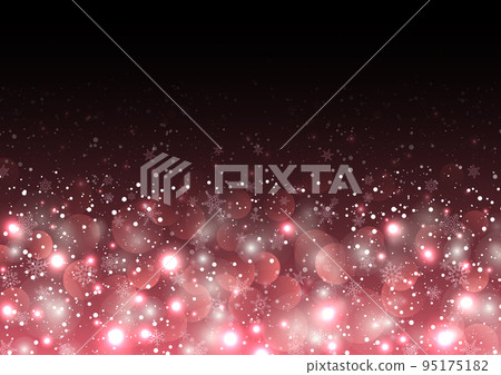 Christmas illumination background frame pinkish red 95175182
