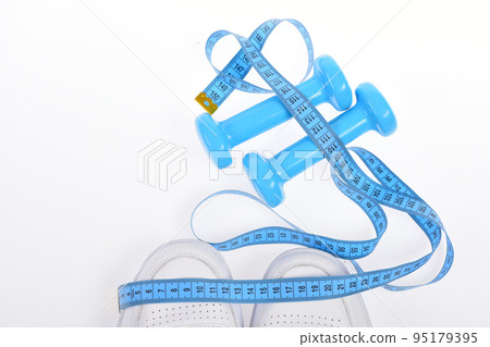 Sport shoes and equipment for healthy shape. Sport shoes and equipment for healthy shape. 95179395