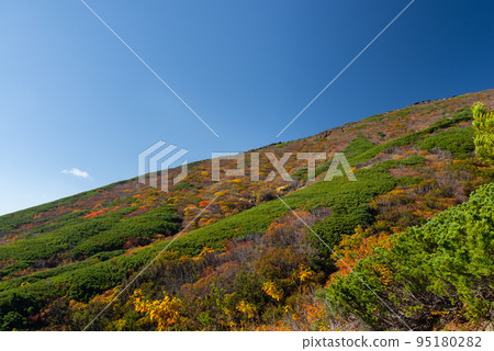 變成紅色的三嶽山 變成紅色的三嶽山 95180282