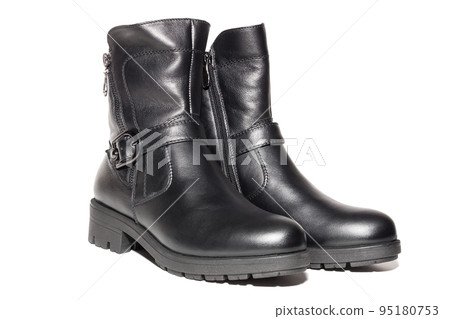 Female autumn leather boots 95180753