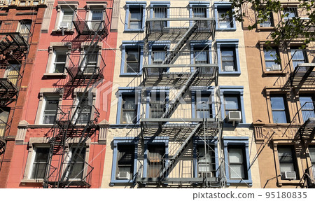 Colorful buildings in the Soho-Greenwich Village area 95180835