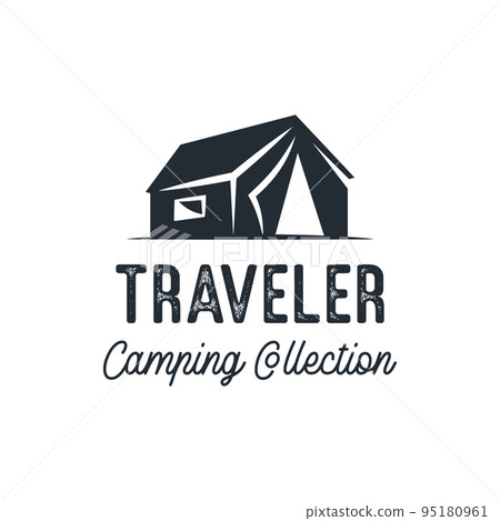 Tee graphic with camping tent 95180961
