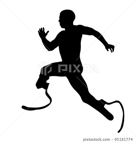 disabled runner on prosthetics running disabled runner on prosthetics running 95181774