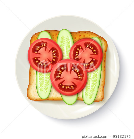 Healthy Breakfast Appetizing Top View Image Healthy Breakfast Appetizing Top View Image 95182175