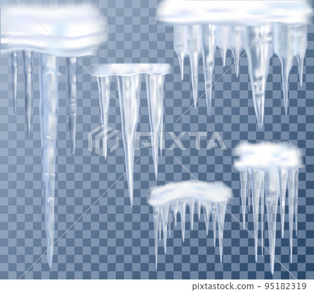 Icicles Transparent Set 95182319