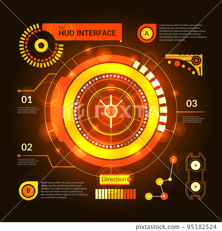 Hud Interface Orange Hud Interface Orange 95182524