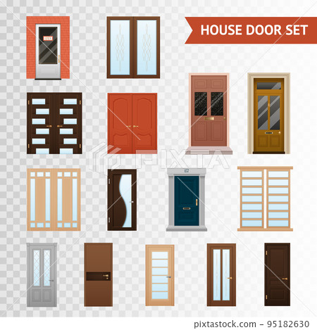 House Doors Transparent Set House Doors Transparent Set 95182630