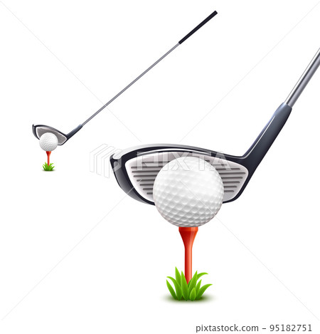 Golf Realistic Set 95182751