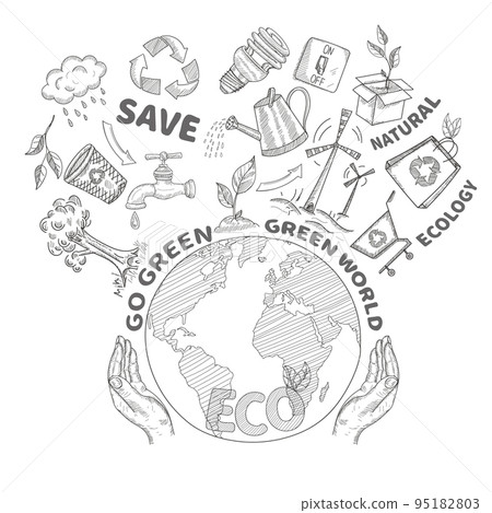 Doodles Ecology Concept 95182803