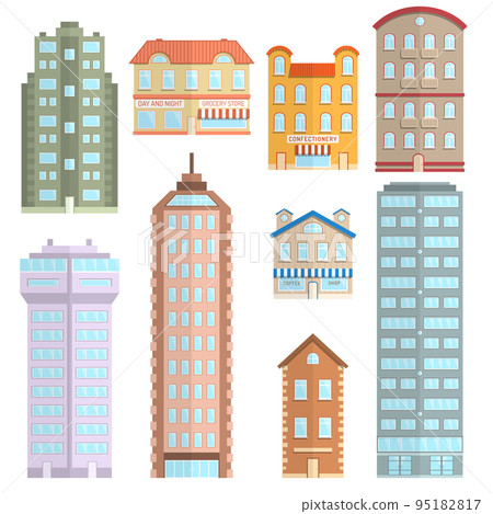 House Icons Flat Set 95182817