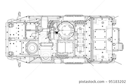 Armored personnel carrier. Vector Armored personnel carrier. Vector 95183202