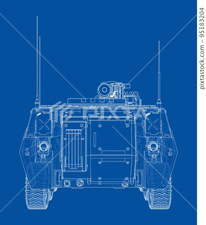 Armored personnel carrier. Vector Armored personnel carrier. Vector 95183204