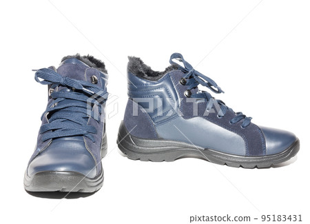 winter boots on a white background 95183431