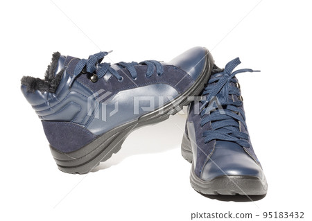 winter boots on a white background 95183432