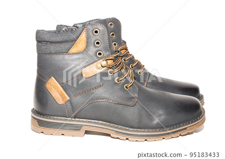 winter boots on a white background 95183433