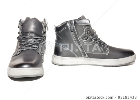winter boots on a white background 95183438