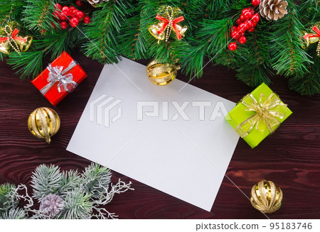 Christmas background with toys 95183746