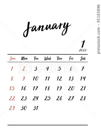 2023_January_simple calendar_vertical 95183896