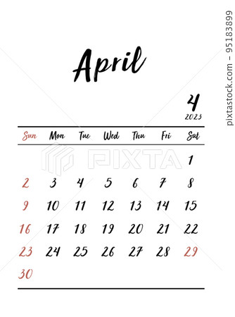 2023_April_simple calendar_vertical 95183899