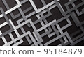 vector black and line square background with shadow 95184879