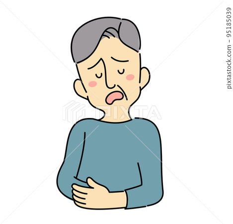 老人腹痛揉肚子 95185039