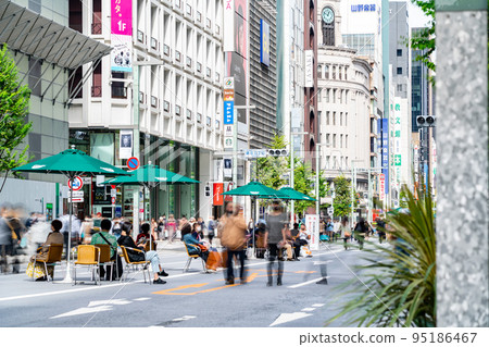 [東京] 銀座街道，步行街 95186467