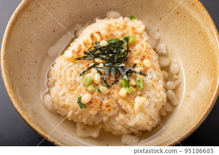 Grilled Rice Balls with Chazuke Grilled Rice Balls with Chazuke 95186685