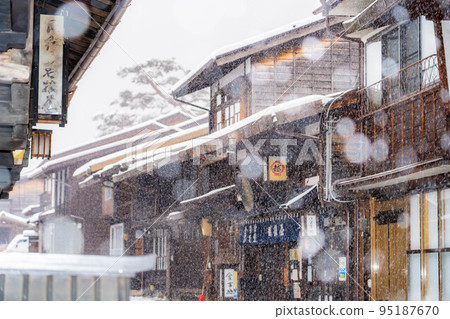 [雪資料]奈良井宿降雪[長野縣] 95187670