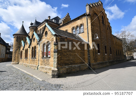 Former secondary school Hoher Weg in Goslar in the style of an old castle 95187707