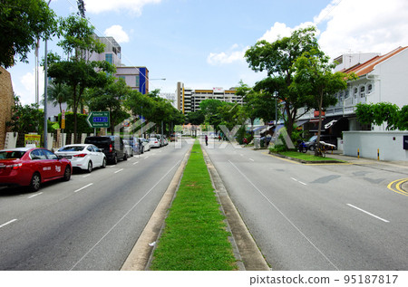綠樹成蔭的先進城市新加坡風光 95187817