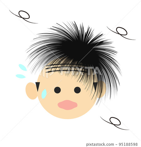 叔叔的假髮在風中滑落。 95188598